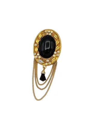 Kenneth Jay Lane KJL Victorian Revival Brooch