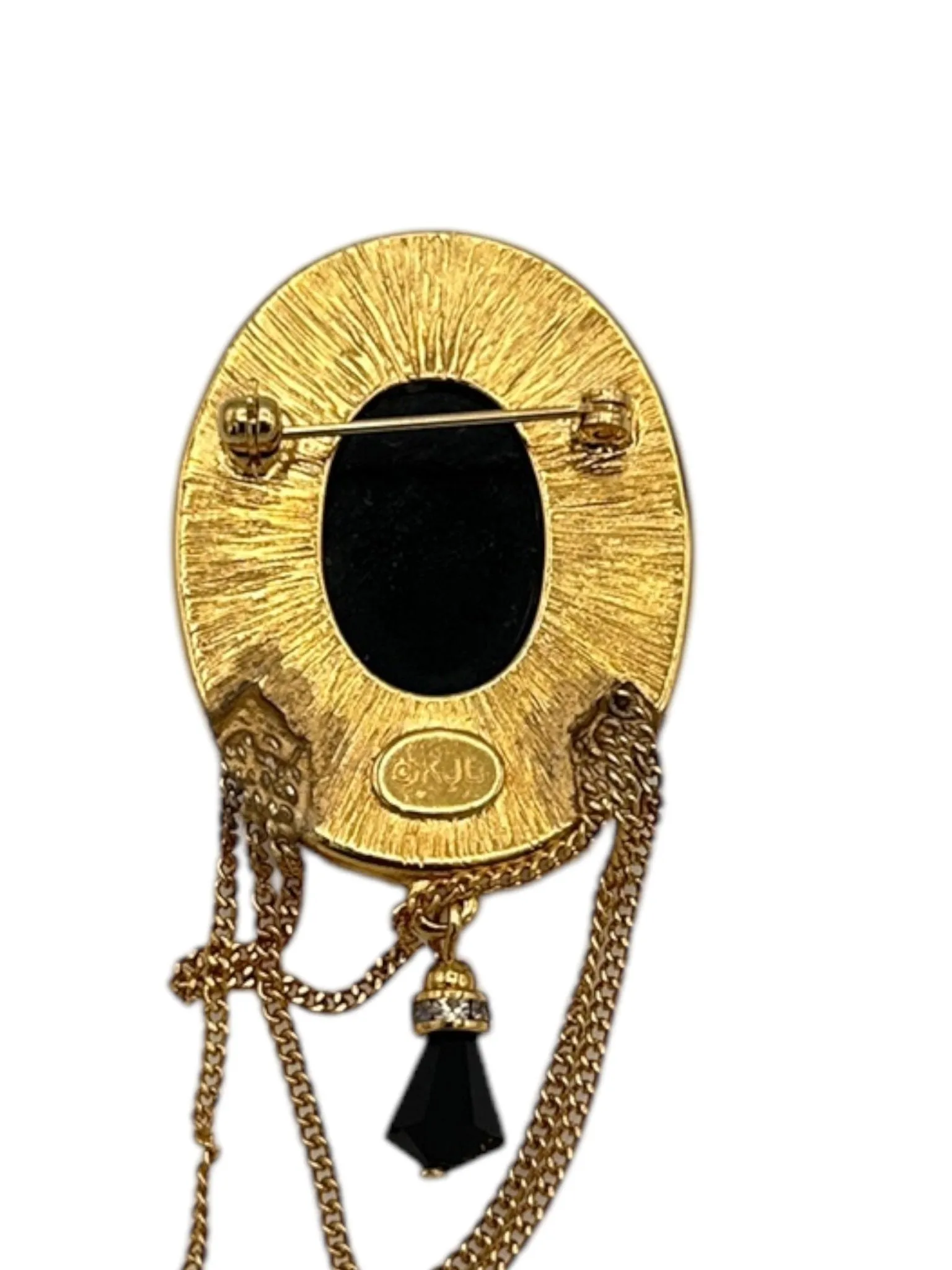 Kenneth Jay Lane KJL Victorian Revival Brooch