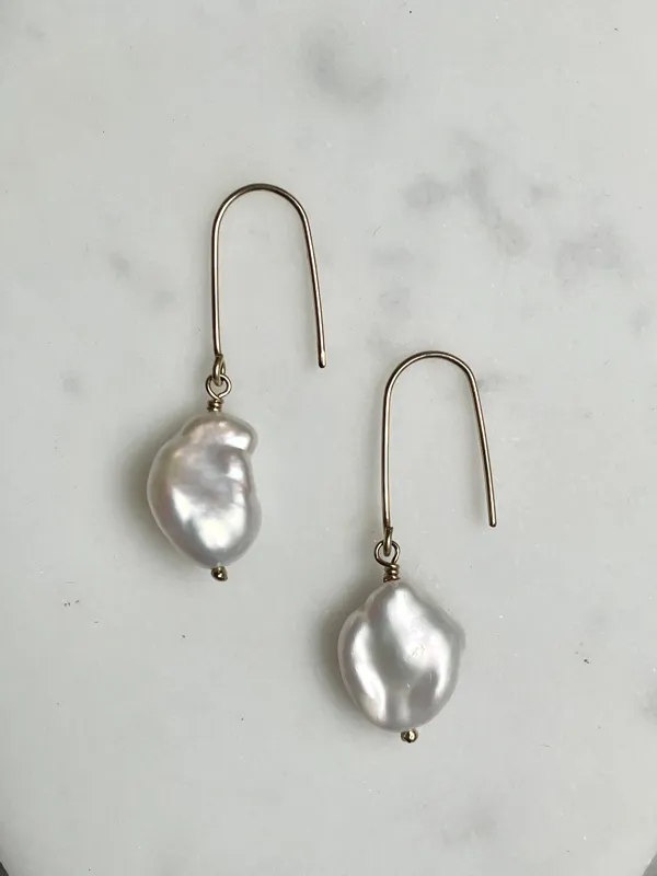 Keshi Hook Earrings