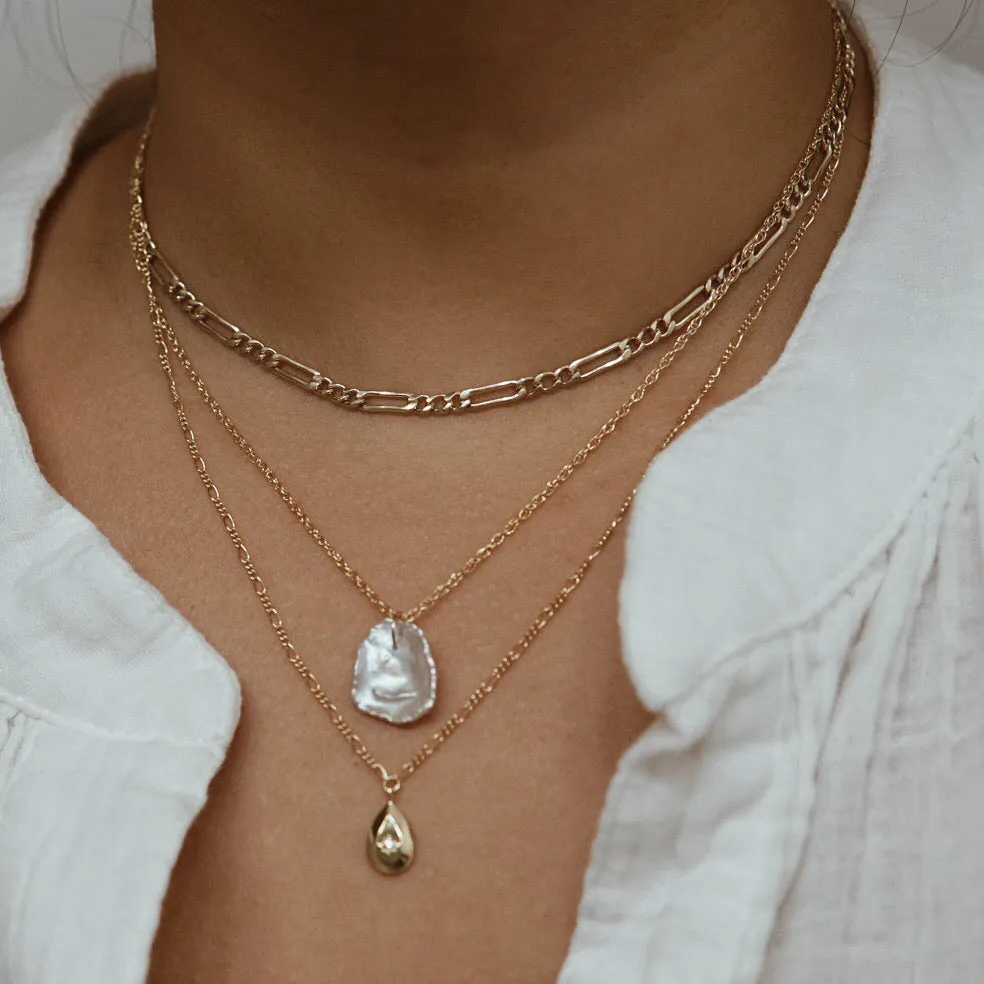 Keshi Pearl Pendant Necklace