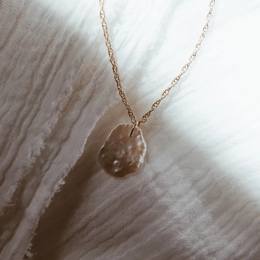 Keshi Pearl Pendant Necklace