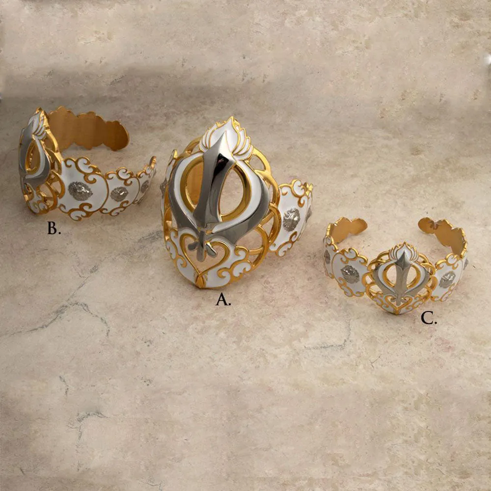 Khalsa Empowerment Bracelets ... with Lion Portraits on the sides