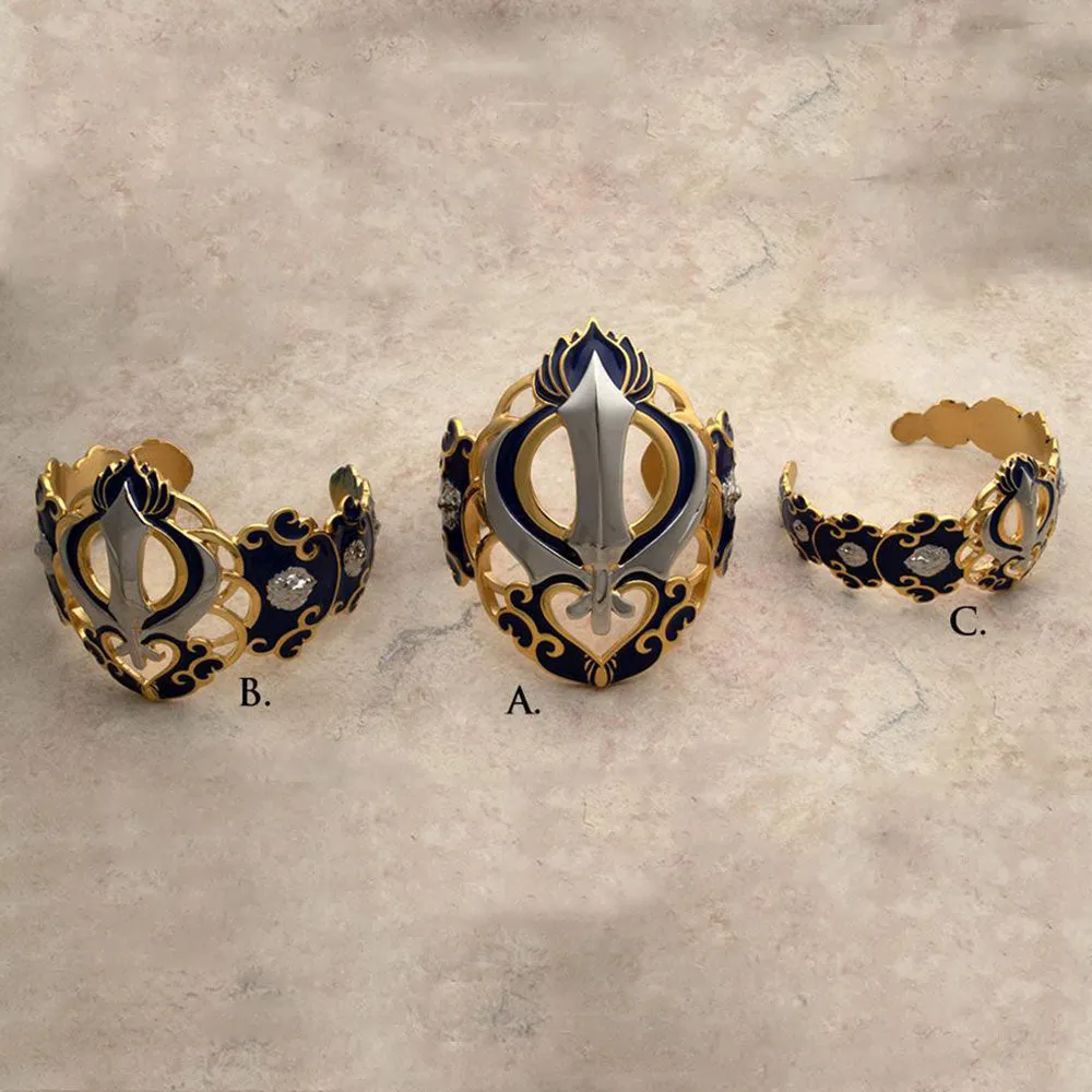 Khalsa Empowerment Bracelets ... with Lion Portraits on the sides