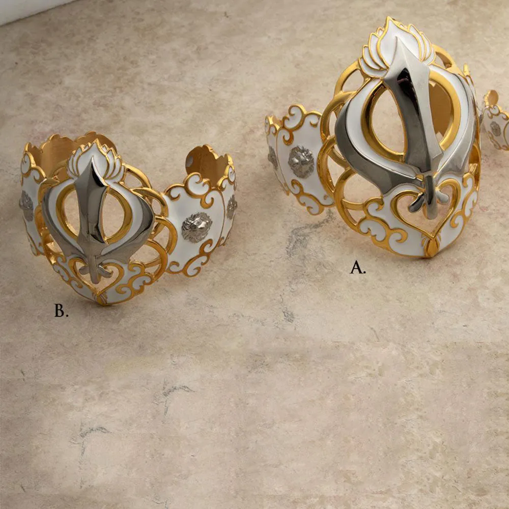 Khalsa Empowerment Bracelets ... with Lion Portraits on the sides