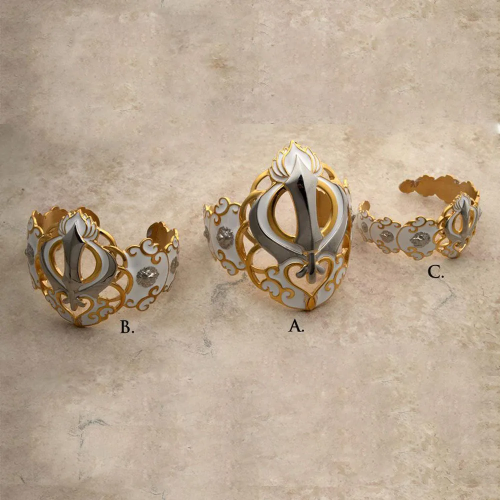 Khalsa Empowerment Bracelets ... with Lion Portraits on the sides