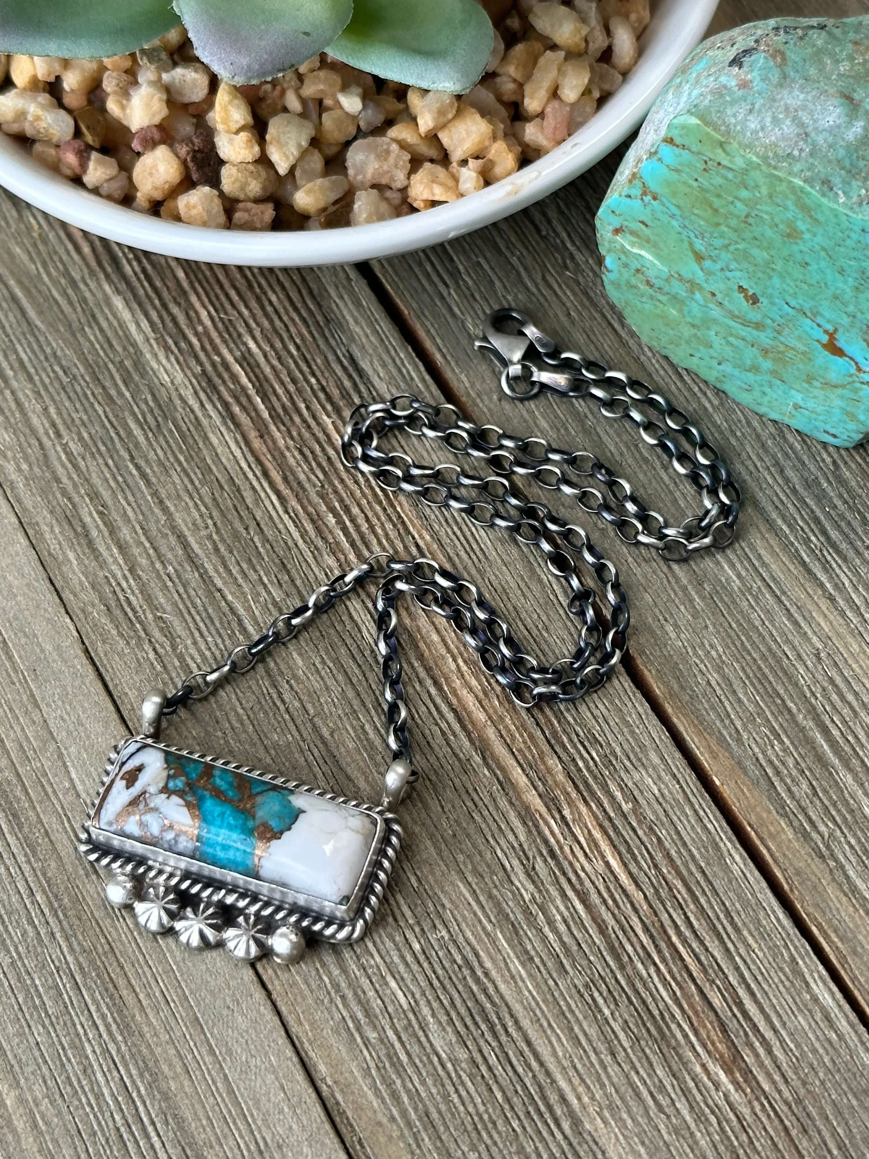 Kingman Crush Bar Necklace