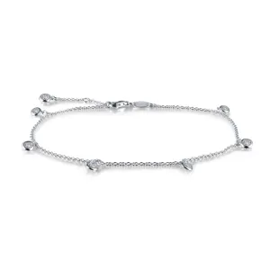 Lafonn Bezel-Set Station Anklet