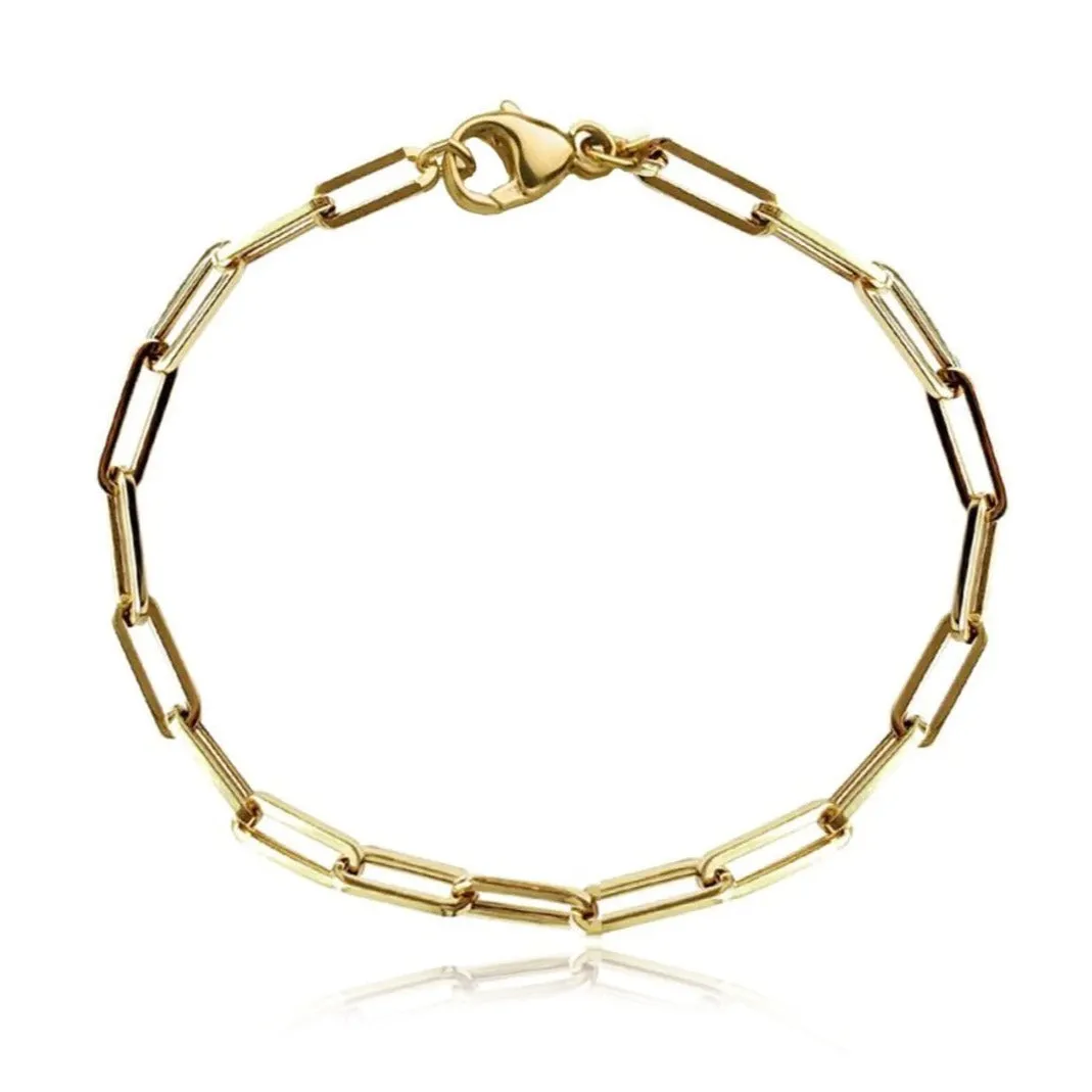 Large Paperclip Anklet