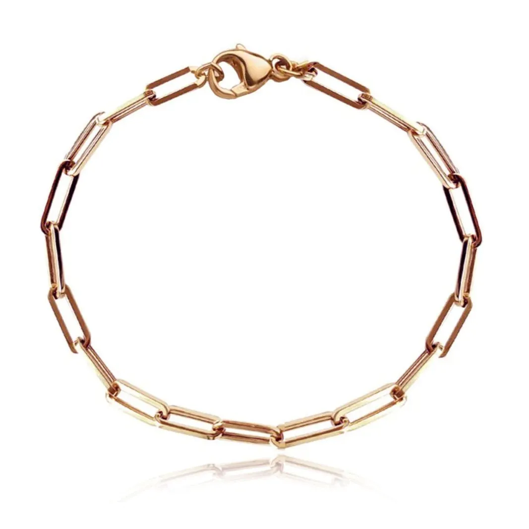 Large Paperclip Anklet