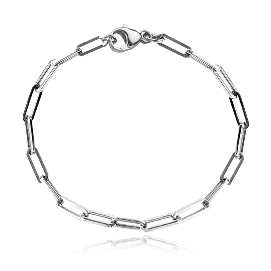 Large Paperclip Anklet