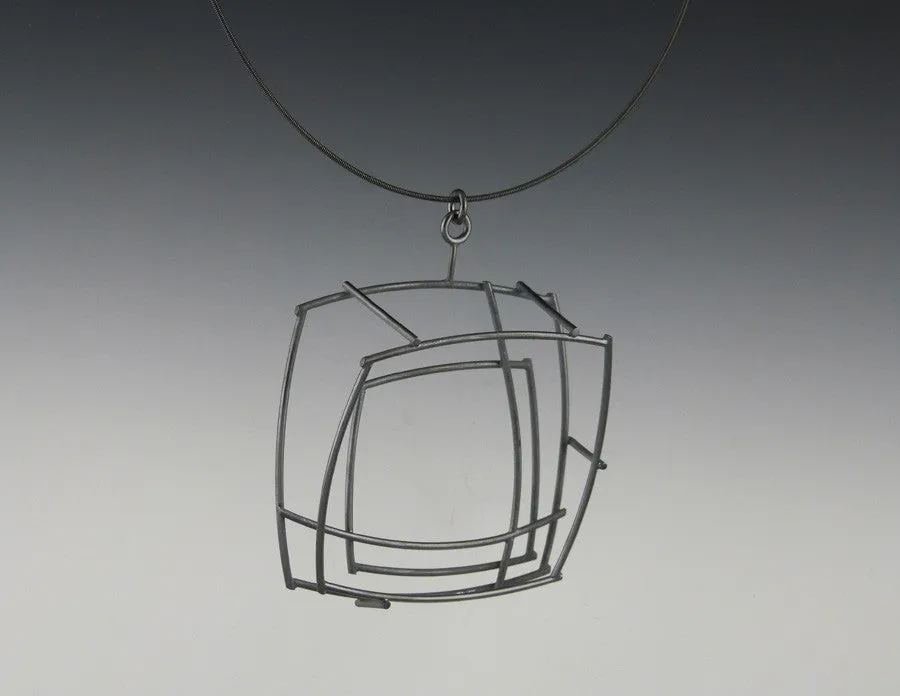 Large Structural Square Necklace