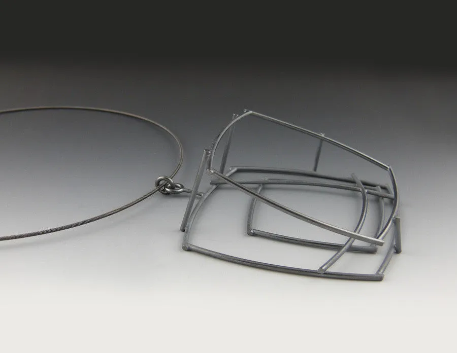 Large Structural Square Necklace