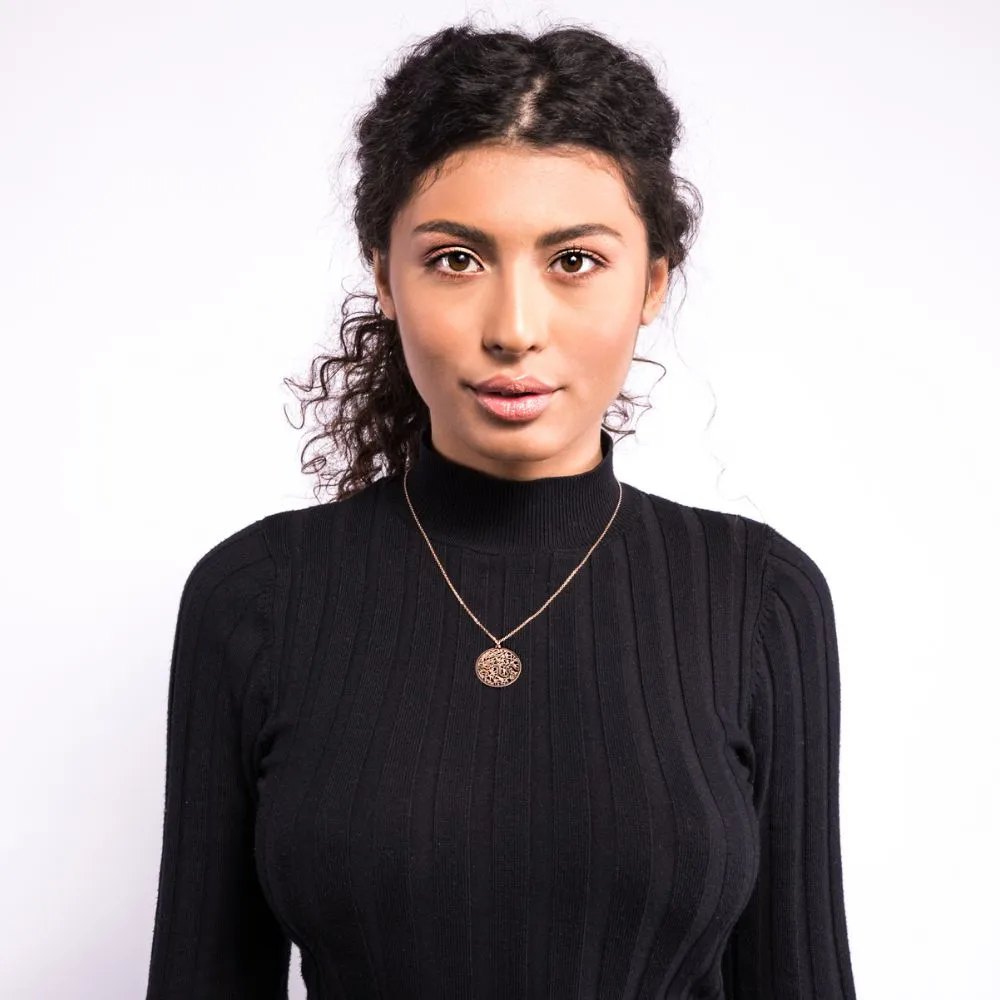 London Rose Gold - City Map Necklace