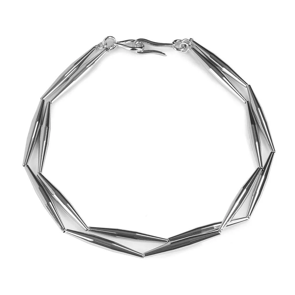 Lumia Helia Duo Chain Necklace In Silver