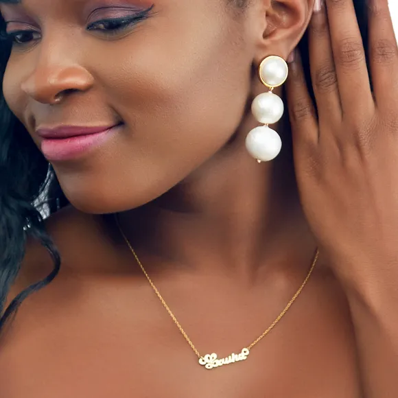 Luna Double Drop Earrings