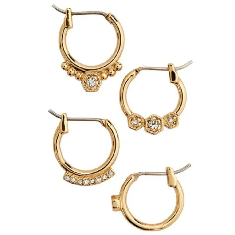 Luv Aj Full Bloom Hoop Earring Set