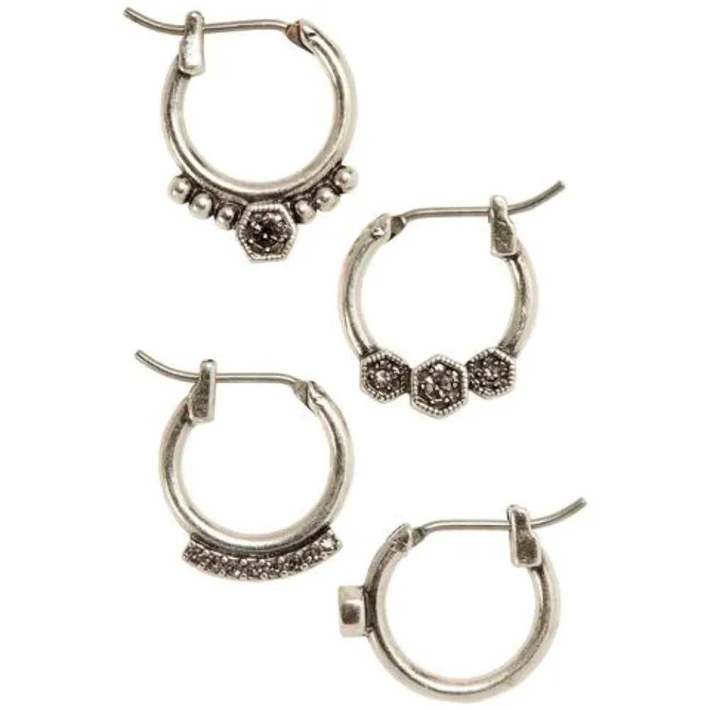 Luv Aj Full Bloom Hoop Earring Set
