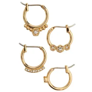Luv Aj Full Bloom Hoop Earring Set