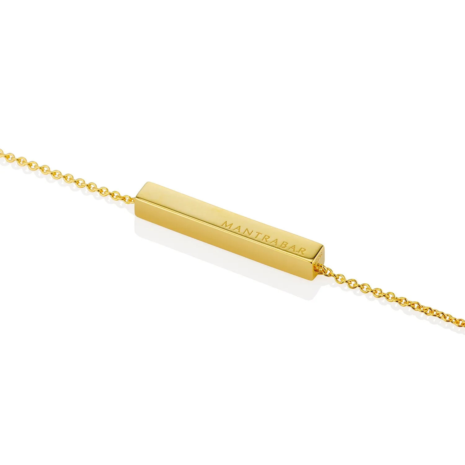 MantraBar "Wisdom, Courage, Hope" Horizontal Bar Pendant