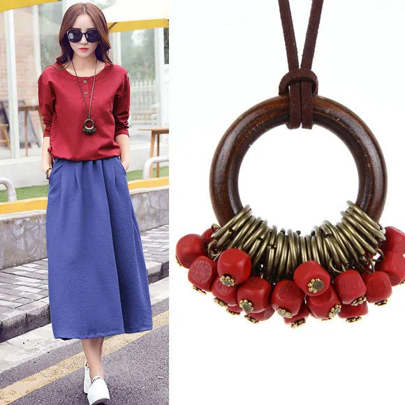 maxi collier men jewelry collares vintage necklaces & pendants love choker leather rope statement necklace for women
