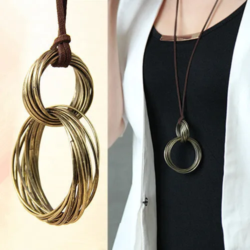 maxi collier men jewelry collares vintage necklaces & pendants love choker leather rope statement necklace for women