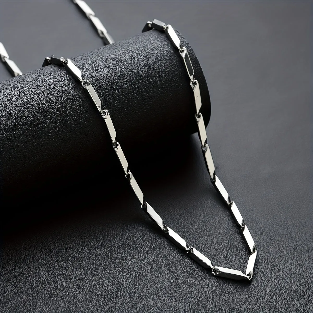 Men's Titanium Steel Hip Hop Necklace Golden Plating