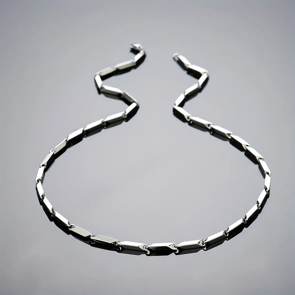 Men's Titanium Steel Hip Hop Necklace Golden Plating