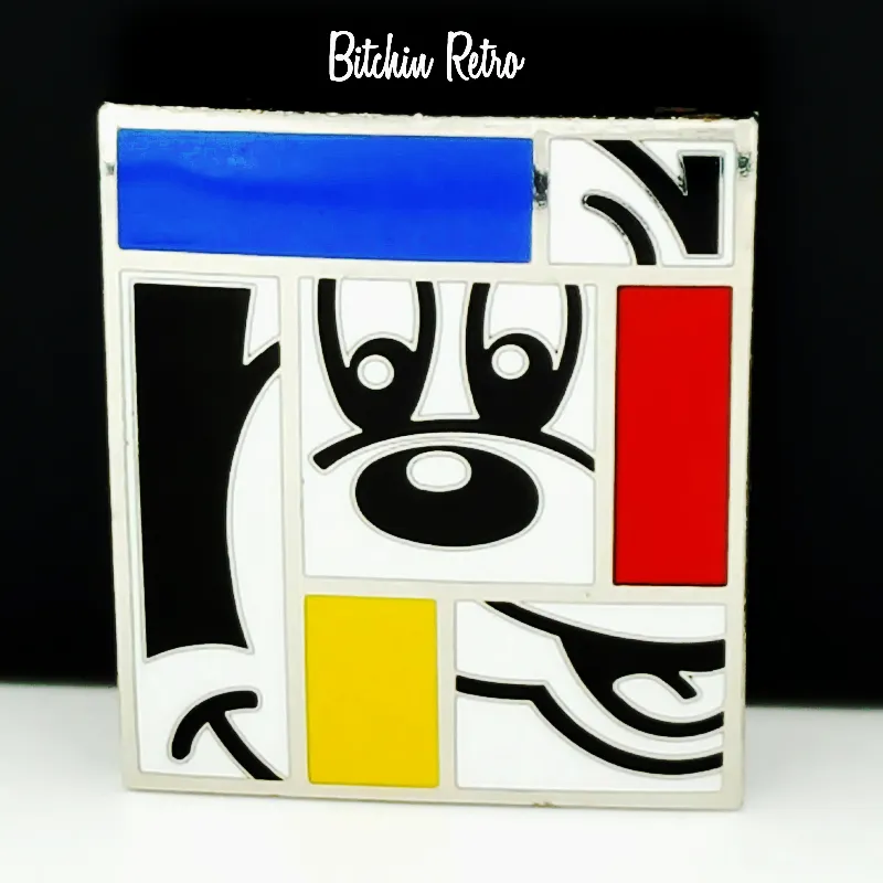 Mickey Mouse Brooch By Rod Dyer Disney Vintage Mondrian Style Cubism