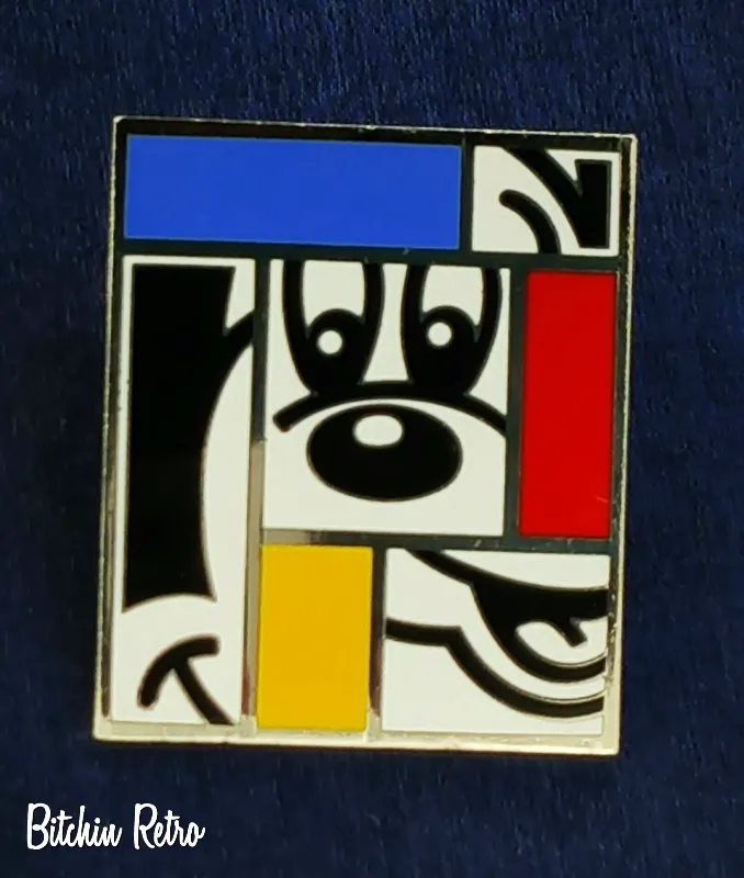 Mickey Mouse Brooch By Rod Dyer Disney Vintage Mondrian Style Cubism