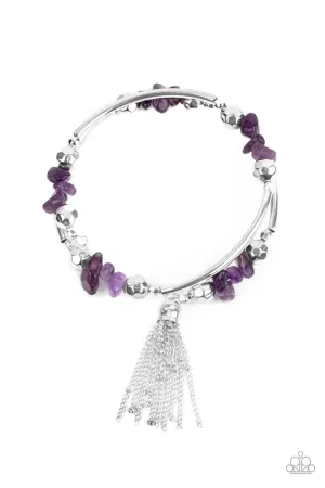 Mineral Mosaic Purple Paparazzi Bracelet