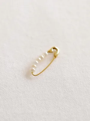 Mini Friendship Safety Pin - Pearl