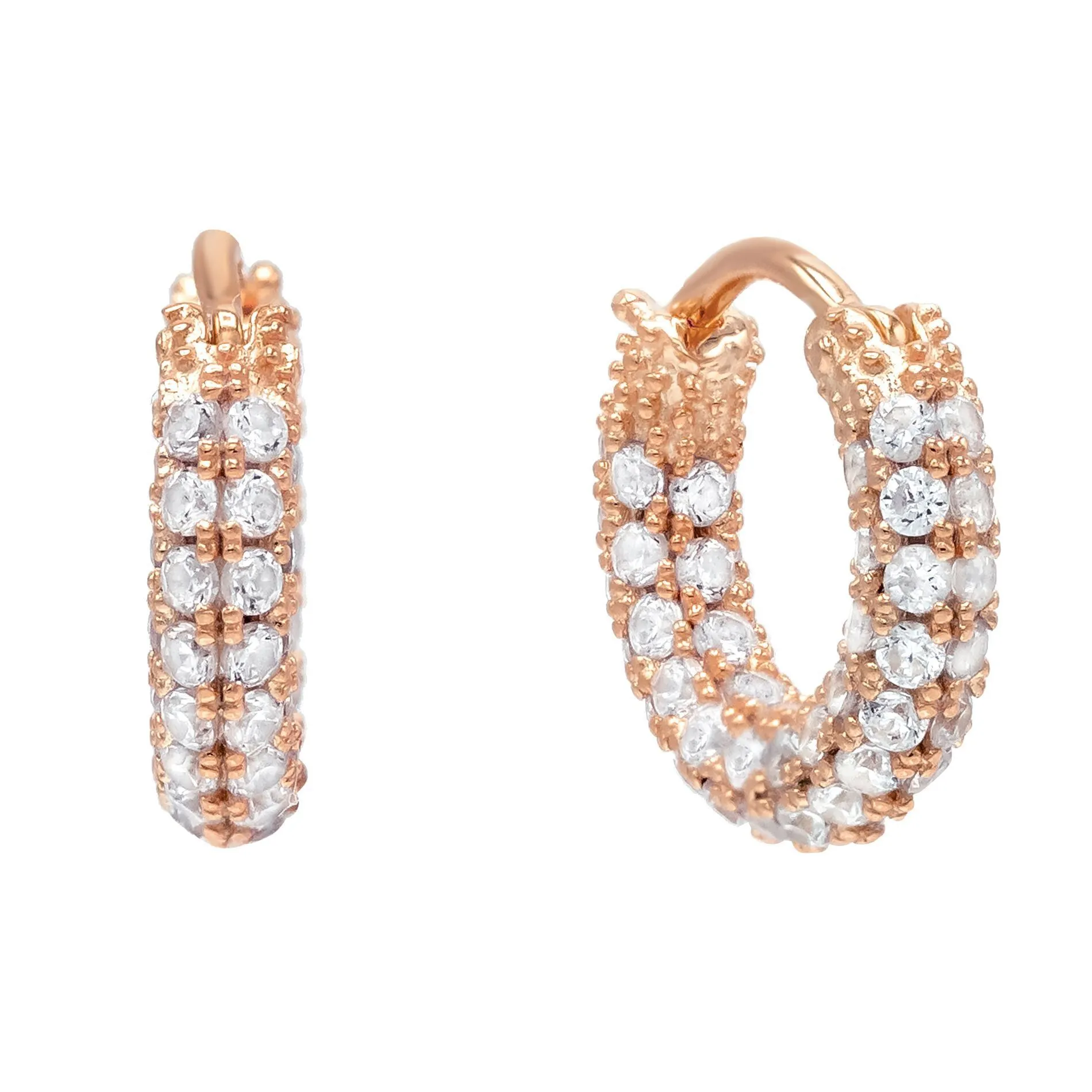 Mini Pavé Hoop Earring