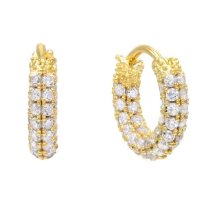 Mini Pavé Hoop Earring