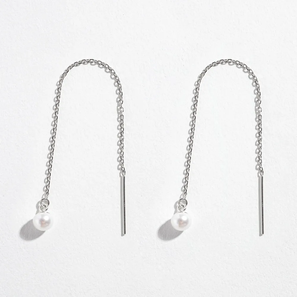 MINI PEARL THREADERS | 14K GOLD