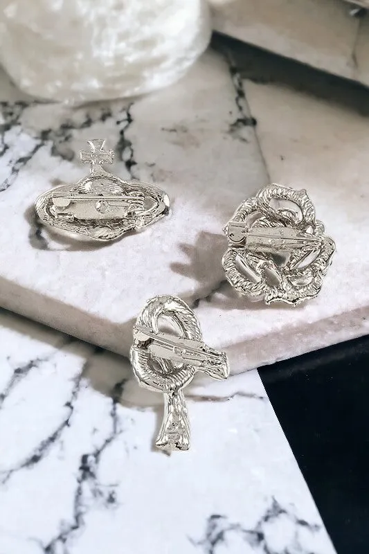 Mix Floral Brooch Set
