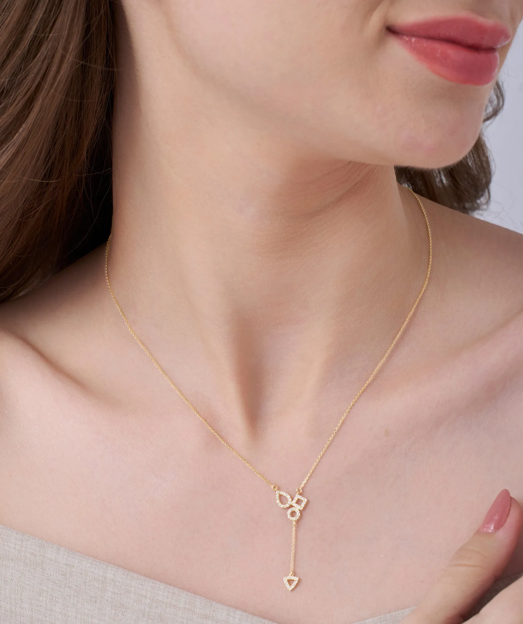 Modern Elegance 14K Gold Pendant