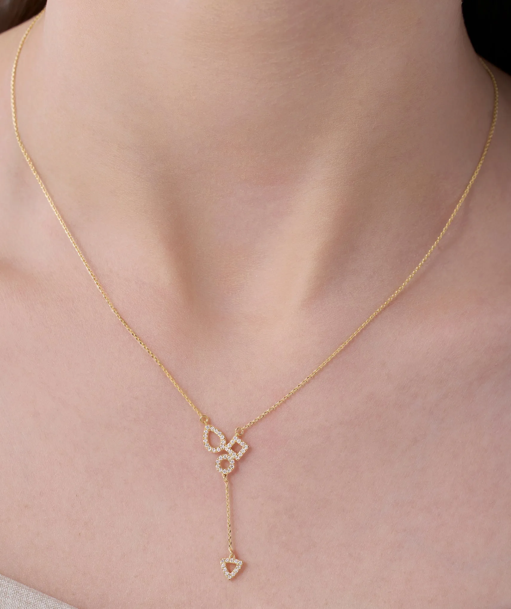 Modern Elegance 14K Gold Pendant