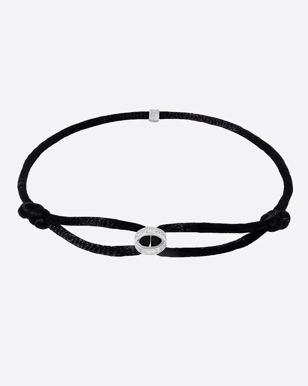 MOISSANITE ICED INFINITY CORD BRACELET.