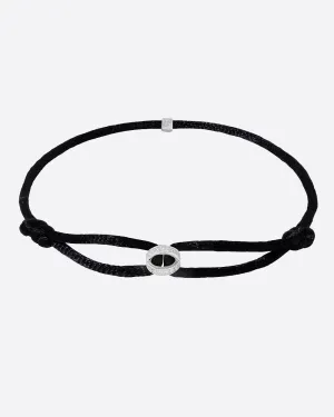 MOISSANITE ICED INFINITY CORD BRACELET.