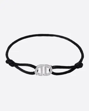 MOISSANITE INFINITY CORD BRACELET.