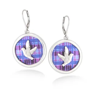 MOTHER OF PEARL DISC  EARRINGS #221PP3301 (IA18)