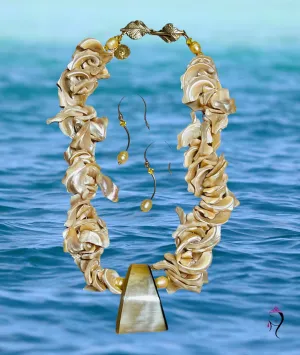 Mother of Pearl Necklace Set #22032