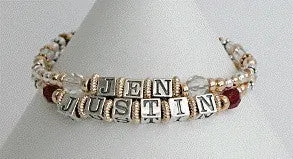 Mother's/Name Bracelets - Triple Strand