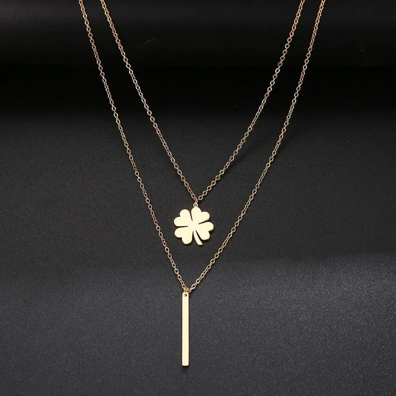 Multilayer Fashion Stainless Steel Neckless
