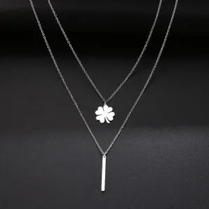 Multilayer Fashion Stainless Steel Neckless