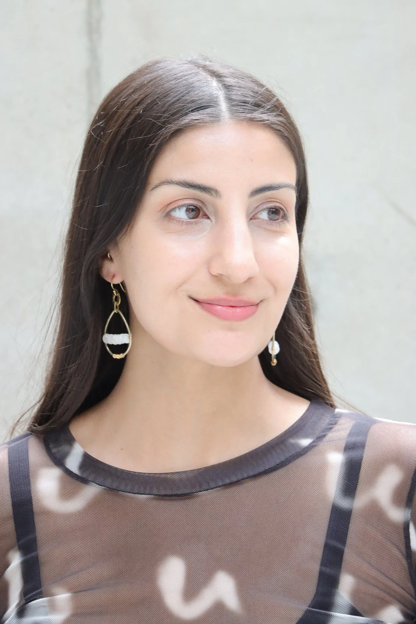 Mya Lambrecht Teardrop Hoop Earrings