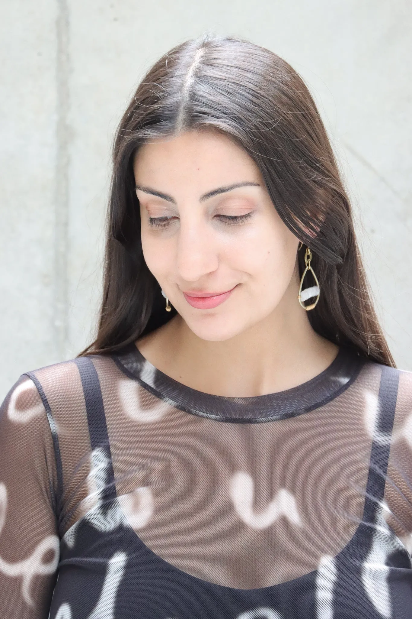 Mya Lambrecht Teardrop Hoop Earrings