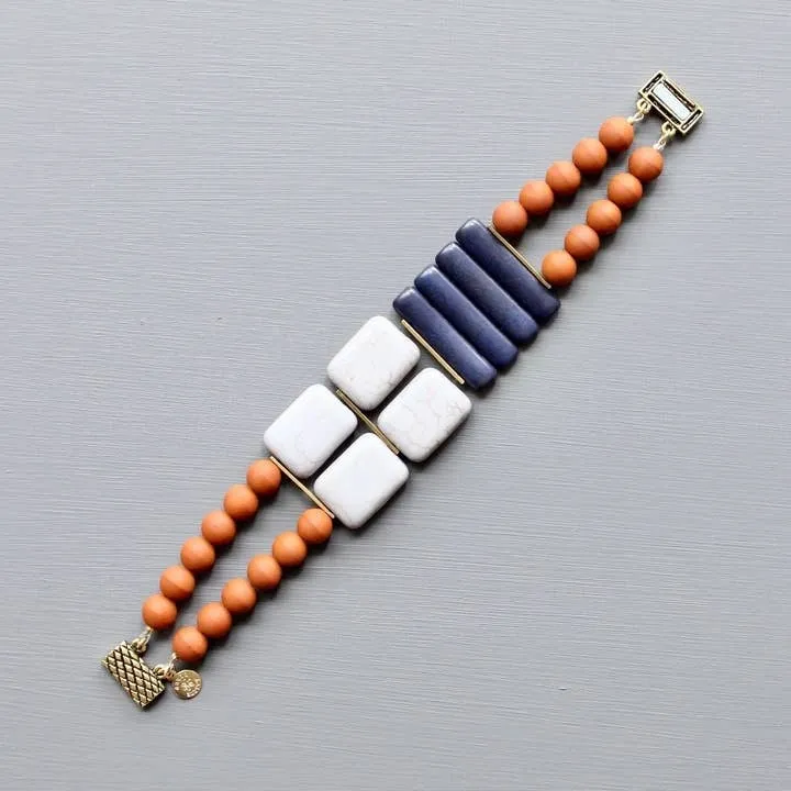 Navy   Gray Bracelet