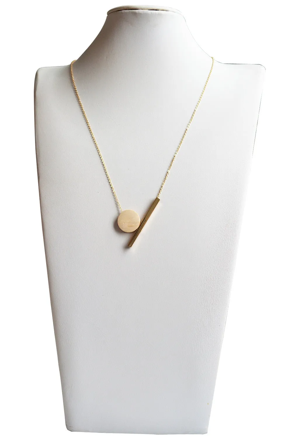 New Geometric Wooden Resin Long Chain