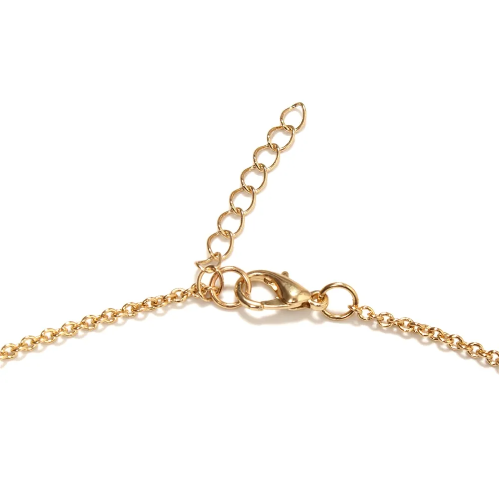 New Geometric Wooden Resin Long Chain